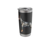 Dobermann Pinscher Watercolour Portrait for Dog Owners Stainless Steel Insulated Tumbler