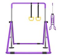 DOBESTS Folding Gymnastics Bar, Adjustable Height Kip Horizontal Bar