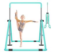 DOBESTS Gymnastics Bar, Kids Folding Horizontal Bar, Adjustable Height Gymnastic Horizontal Bars, Junior Gymnastic Training Equipment for Home Gym Indoor Garden Outdoor