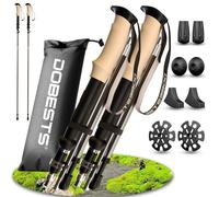 DOBESTS Walking Hiking Poles 2 Pack Folding Trekking Stick with Quick Lock