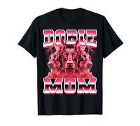 Dobie Mom Mama Doberman Dog Mother's Day 90s Bootleg Style T-Shirt