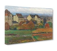 Dobling Vienna By Carl Moll Canvas Print | Gallery Wrapped 30mm Frame Wall Art | 30x20 inches | Ready to Hang | Classic Picture | Living Room Bedroom Lounge Office