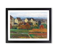 Dobling Vienna By Carl Moll Classic Painting Framed Print | A4 Black Framed Wall Art | Ready to Hang | Classic Historical Picture | Living Room Bedroom Lounge Office