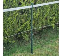 Doblit 105cm Poly Post 3FT Plastic Fencing Stake | Reinforced Mobile Electric Fence Poles | Features 40mm Tape Clips (Green, Pack of 40)