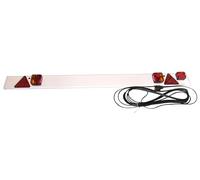 Doblit 6ft Trailer Lighting Board 12v with 12m Cable, 7 Pin Plug, 5 Function Light Set Including Fog Light & Reflectors - Car Transporter, Flatbed, Boat Trailer, Wide Load