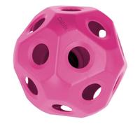 Doblit Hay Ball Feeder Horse Play & Treat Feeding, Kick Proof, 40cm Diameter Ball, 19 x 6cm Feed Hole Openings (Large, Pink)