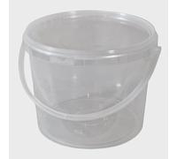 Doblit Plastic MultiPurpose 5L 8L Bucket Storage Tub Container Clear w/Lid Carry Handle Pet Food Sweets Toys Seeds (50)