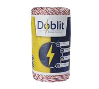 Doblit Poly Wire 3mm Electric Fence Wire Conductor Line Electric Fencing Cord - Electrifiable Stainless Steel Strands & UV-Stabilised - Livestock, Gardens & Crop Protection - (9 Strand, 250m)