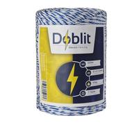 Doblit Poly Wire 3mm Electric Fence Wire Conductor Line Electric Fencing Cord - Electrifiable Stainless Steel Strands & UV-Stabilised - Livestock, Gardens & Crop Protection - (6 Strand, 500m)