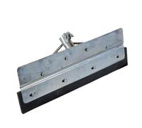 Doblit Yard Scraper / Slury Pusher Heavy Duty Reinforced Metal Floor Squeegee with Rubber Blade - Ideal for Slurry , Manure , Muck , Mud , Snow - (Straight, 14 Inch)