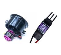 DoBoFo EDF 50mm 3S 4900KV 12.6V 11 Blades with 40A ESC, Electric Ducted Fan with Electronic Speed Controller, RC Jet Engine, Brushless Motor, Remote Control Model Replacement Airplane Parts DIY