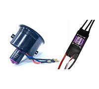 DoBoFo EDF 64mm 4S 3500KV 16.8V 11 Blades with 50A ESC, Electric Ducted Fan with Electronic Speed Controller, RC Jet Engine, Brushless Motor, Remote Control Model Replacement Airplane Parts DIY