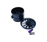 DoBoFo EDF 70mm Housing with Fan 12 Blades Without Motor, Electric Ducted Fan Without Motor for EDF 4S 6S,Hobby RC Jet Engine Propeller, Remote Control Model Replacement Airplane Parts DIY