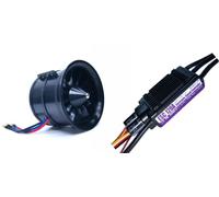 DoBoFo EDF 90mm 6S 1450KV 25.2V 12 Blades with 120A ESC, Electric Ducted Fan with Electronic Speed Controller, RC Jet Engine, Brushless Motor, Remote Control Model Replacement Airplane Parts Diy