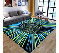 DOBOKS 3D Swirl Print Optical Illusion Rug for Kitchen, Hallway, Bedroom, Living Room Decoration