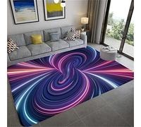DOBOKS Vortex 3D Swirl Print Optical Illusion Rug, 120*160cm, #7