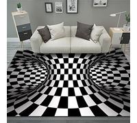 DOBOKS Vortex Rug - 3D Swirl Print Optical Illusion Carpet for Kitchen, Hallway, Bedroom & Living Room Decoration
