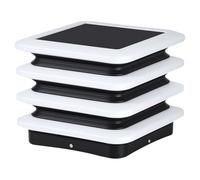 DOBQHWY 1 Pack Square Floor Lamp Outdoor 15.7.in Post Cap Light IP65 Waterproof Pillar Lights for Courtyard Victorian Rainproof Column Lighting Fixture for Path Park Lawn Gate Bollard Porch