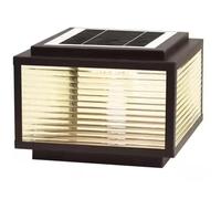 DOBQHWY 1 Pack Square Lantern Solar Stigma Lamp Pier Outdoor Post Cap Light with Remote Control Waterproof Chinese Style Pillar Lighs Landscape Flat Surface Column Lighting Fixture for Backyard Rural