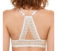 Dobreva Women's Front Close Bra Underwired T-Shirt Padded Push Up Bra Plunge Colour , 34DD, Desert Rose