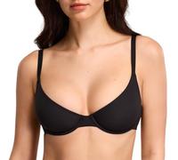 DOBREVA Women's Unlined Demi Bra Underwire Seamless | COMFANCY Collection, Plunge, Balconette, Double Layer Cup, Plus Size, Soft, Lounge