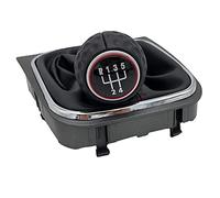 DOBRVVGT Gear Knob, Car Gear Shift Knob Fit Use Fit use for Volkswagen VW Golf 6 MK6 R20 Golf 5 A5 MK5 GTI GTD Jetta R32 A6 2004 2005-2014 Gear Lever Shift Knob Gaiter Boot Cover Case(5 Speed Case)