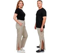 Dobsom Saltö Adaptive Pants, Long Detachable Zippers, Fully Open Design, Post-Surgery, Removable, Tear Away, Medical Pants for Rehabilitation (UK, Alpha, XL, Regular, Regular, Normal Length, Sand)