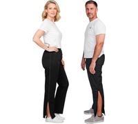 Dobsom Saltö Adaptive Pants, Long Detachable Zippers, Fully Open Design, Post-Surgery, Removable, Tear Away, Medical Pants for Rehabilitation (UK, Alpha, 5XL, Regular, Regular, Short Leg, Black)