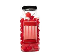 Dobsons Sarsaparilla Mega Lollies 90 Unwrapped Lollipops Jar British Gluten Free and Vegetarian Friendly Candy Lolly