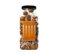 Dobsons Toffee Mega Lollies 90 Unwrapped Lollipops Jar British Gluten Free and Vegetarian Friendly Candy Lolly