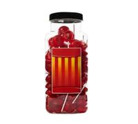 Dobsons Traffic Light Mega Lollies 90 Unwrapped Lollipops Jar British Gluten Free and Vegetarian Friendly Candy Lolly