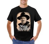 Doc Holliday Huckleberry Tombstone Wyatt EARP T-Shirt T-Shirt for a boy tees Black t Shirt Mens Big and Tall t Shirts Black M