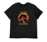 Doc Holliday Tombstone Im Your Huckleberry Vintage Mens T Shirt Cotton M Black