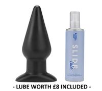 Doc Johnson Butt Plug Large 5.5 Inch Black Unisex ANAL SEX TOY