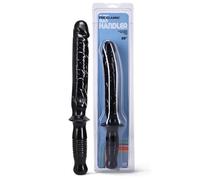 Doc Johnson Classic - The Manhandler Dildo- 14.5 Inch - 9.5 Inch Usable Length - Dildo with Handle - for Adults Only, Black