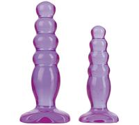 Doc Johnson Crystal Jellies Anal Kit Purple