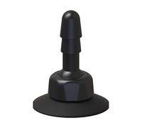 Doc Johnson Deluxe 360 Degree Swivel Suction Cup Plug, Black, 160 g