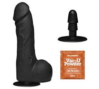 Doc Johnson Merci - The Perfect Dildo 7.5" - with Removable Vac-U-Lock Suction Cup - ULTRASKYN - for Adults Only, Black