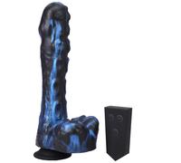 Doc Johnson Mini F-Machine Tendril - Wireless Thrusting Vibrator (Blue)