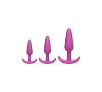 Doc Johnson Mood Naughty 1 Butt Plug Trainer Set, Black