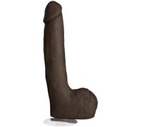 Doc Johnson Signature Series - Rob Piper - 10.5 Inch Realistic ULTRASKYN Dildo with Removable Vac-U-Lock Suction Cup - Harness Compatible - for Adults Only, Chocolate