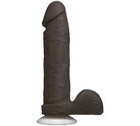 Doc Johnson The Realistic Dildo- 8 Inch ULTRASKYN with Removable Vac-U-Lock Suction Cup - F-Machine and Harness Compatible - for Adults Only, Chocolate