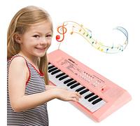 Docam Kids Piano Keyboard, 37 Keys Piano for Kids Music Piano with Microphone Portable Multi-Function Electronic Keyboards Educational Musical Gift Toys for 3 4 5 6 Year Old Girls Boys (Pink)
