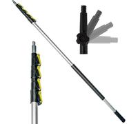 DocaPole 7-30 Foot (2.1m - 9.1m) Extension Pole + Microfiber Feather Duster // High Reach Dusting Kit for Dusting High Ceilings and Surfaces with Telescopic Pole // Telescoping Pole for Dusting
