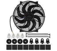 DOCAS 14 Inch 12 V 90 W Universal Car Radiator Fan Cooling Fan Car Electric Fan Motor Fan Slim with Mounting Kit for Car Truck