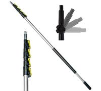 DOCAZOO Telescopic Pole for Cleaning - Window Cleaning Equipment, Ceiling Cleaning, Feather Duster, Snow Removal, Gutter Cleaner, High Reach Indoor & Outdoor Kit - (12 Ft Extension Pole)