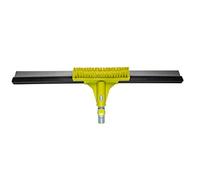 DOCAZOO Telescopic Pole for Cleaning - Window Cleaning Kit, Ceiling Cleaning, Feather Duster, Snow Removal, Window Squeegee - (Head Only - Squeegee Floor with 24 inch Brush)