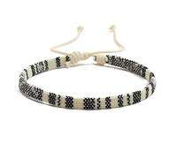DOCCESTU Bohemian Women's Handwoven Adjustable Bracelet Beach Surfing Bracelet Summer Rope Ankle Friendship Bracelet, 1, Metal, no gemstone