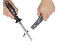 Docdciy Hoof Knife Sharpener, 5 inch Farrier Tool Honing Rod Knife Sharpener Rod with Diamond Coating, Essential Farrier Tool for Honing hoof Knife and Cutting Instruments, Perfect for Horse Owners