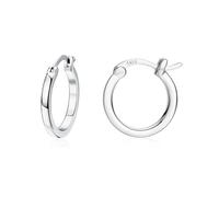 Dochais 18K Gold Plated Hoop Earrings - 925 Sterling Silver Hoop Earrings Large Hypoallergenic Lightweight Thin Big Hoops for Women-15/20/30/40MM